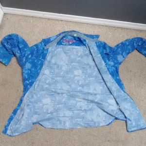 Robert graham blue sports long-sleeved button up